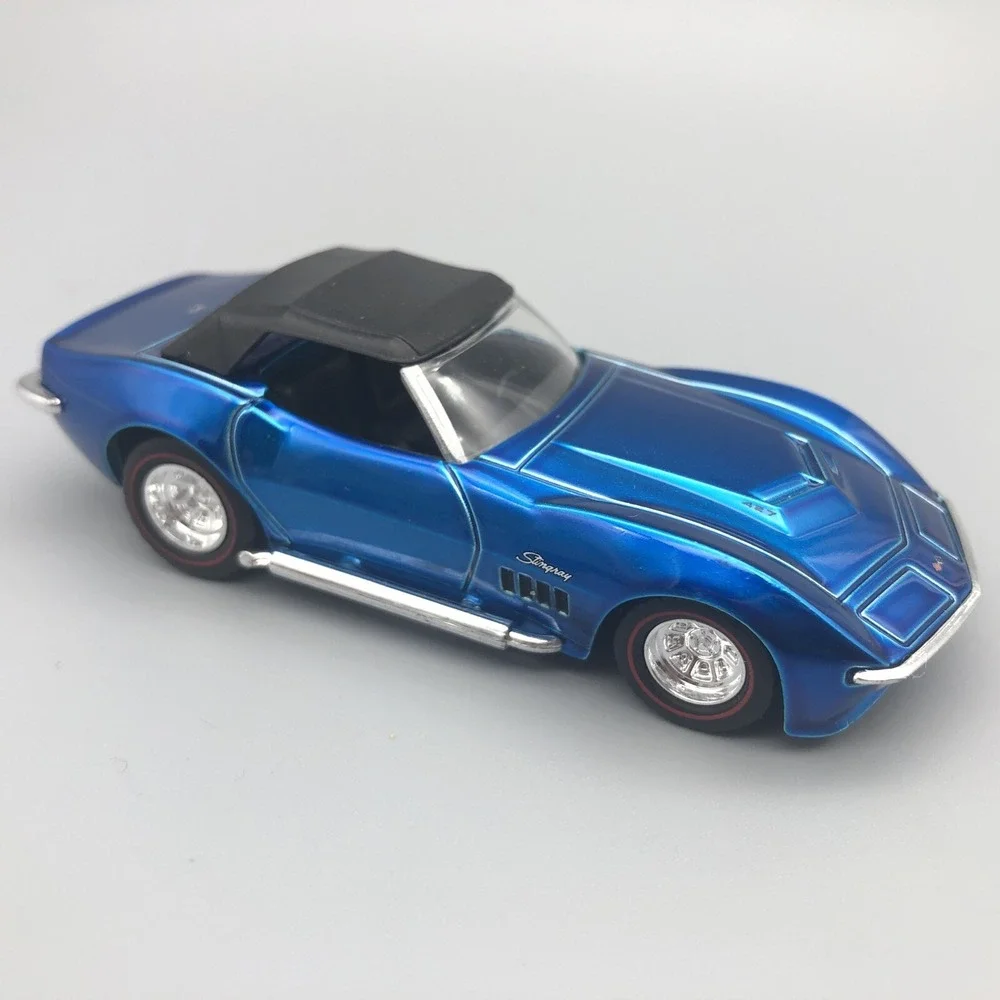 Jada Dub City 1968 Chevrolet Chevy Corvette Roadster Blue Car Diecast 1/64 Scale